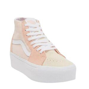 VANS Sk8-Hi Top Tapered Stackform Peach Suede/Canvas Women Sneaker Size 8.5 NWOB